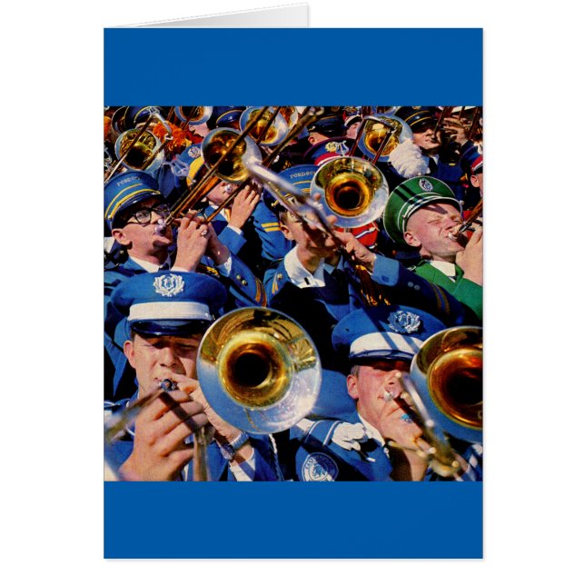 Cartão trombone banda máfia AKA geeks enlouquecidos (Frente)