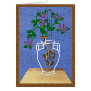 Cartão Trombone da estufa