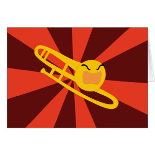 Cartão Trombone envelhecida