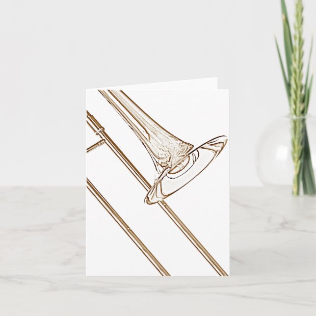 Cartão Trombone Greeting Card (Frente)