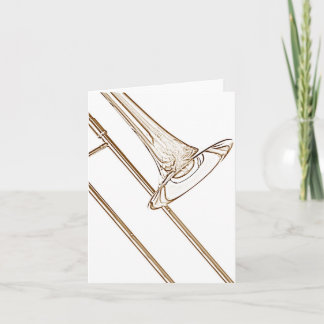 Cartão Trombone Greeting Card