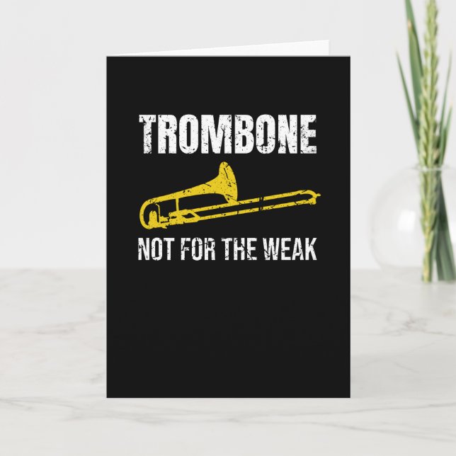 Cartão Trombone Player Gifts | Trombone Band Trombonist (Frente)
