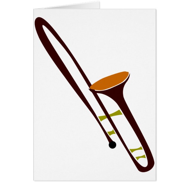 Cartão Trombone retro do anos 50 (Frente)