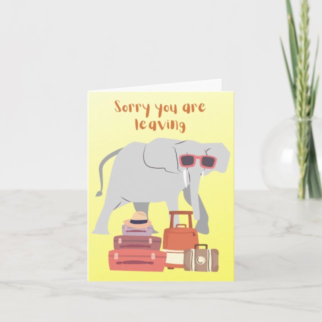 Cartão Troncos embalados e prontos para ir! (Frente)