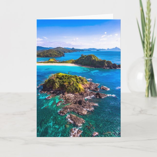 Cartão Tropical Beaches | El Nido Phillipines (Frente)