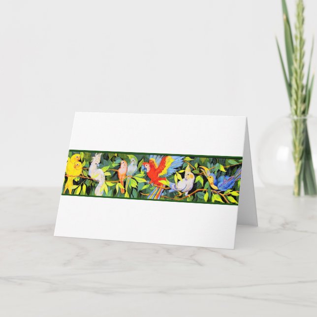 Cartão Tropical Bird Note Cards (Frente)