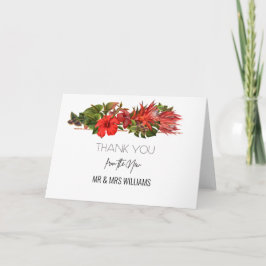 Cartão Tropical Breeze Wedding Gift Thank You