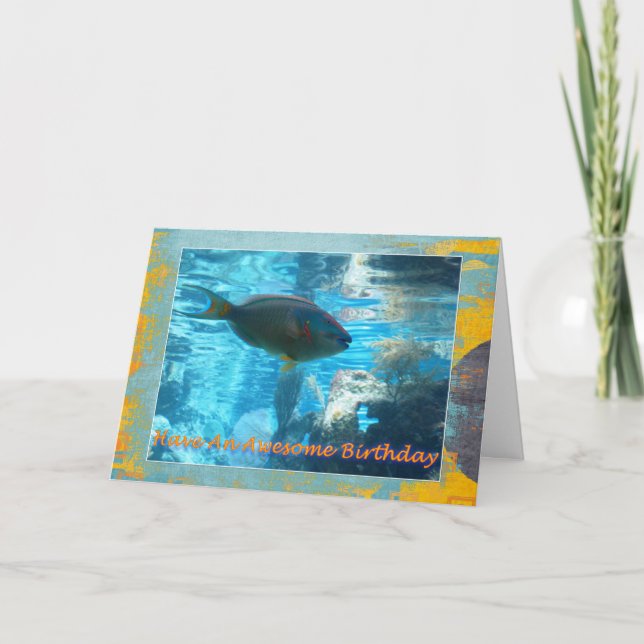 Cartão Tropical Fish Birthday Card (Frente)