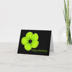 Cartão Tropical Floral Birthday Card