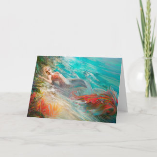 Cartão Trouvaille mermaid post card