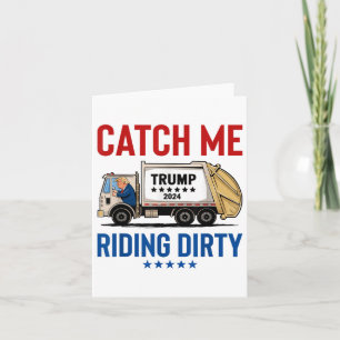 Cartão Tru Tru Tru, Trump Truck, Votando Lixo Sujo