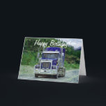 Cartão TRUCK Driver Funny Trucker Birthday Cards<br><div class="desc">If you love Trucks and Truckers the way we do, you are going to love this cool range of Special Occasion Truck-themed Gifts 'n Gear to Go! Just change the text to suit your message and special event.</div>