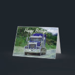 Cartão TRUCK Driver Funny Trucker Birthday Cards<br><div class="desc">If you love Trucks and Truckers the way we do,  you are going to love this cool range of Special Occasion Truck-themed Gifts 'n Gear to Go!  Just change the text to suit your message and special event.</div>