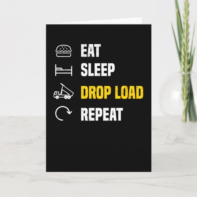 Cartão Truck Driver Truck Driver Direciona Vice-Caminhone (Frente)