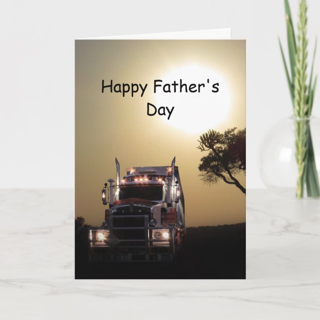 Cartão Truckers father's day (Frente)