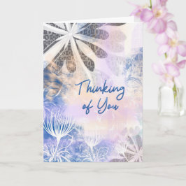 Cartão True Blue – Encorajamento Floral em Aquarela
