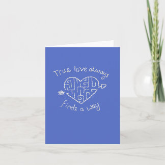 Cartão True Love Anniversary Card in Blue