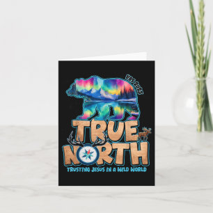 Cartão True North Vbs 2025 Confiando em Jesus Selvagem Ch