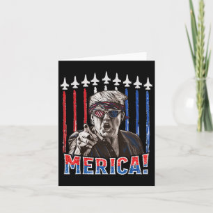 Cartão Trump 2024 4 De Julho Patriótico Bandeira American
