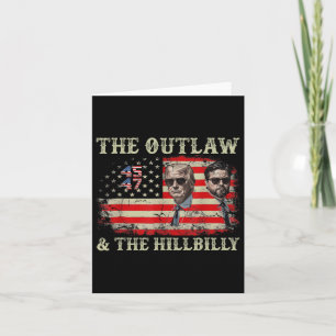 Cartão Trump 2024 Bandeira Fora da Lei Hillbilly J.d.vanc