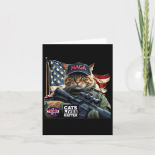 Cartão Trump 2024 Cats Lives Problem