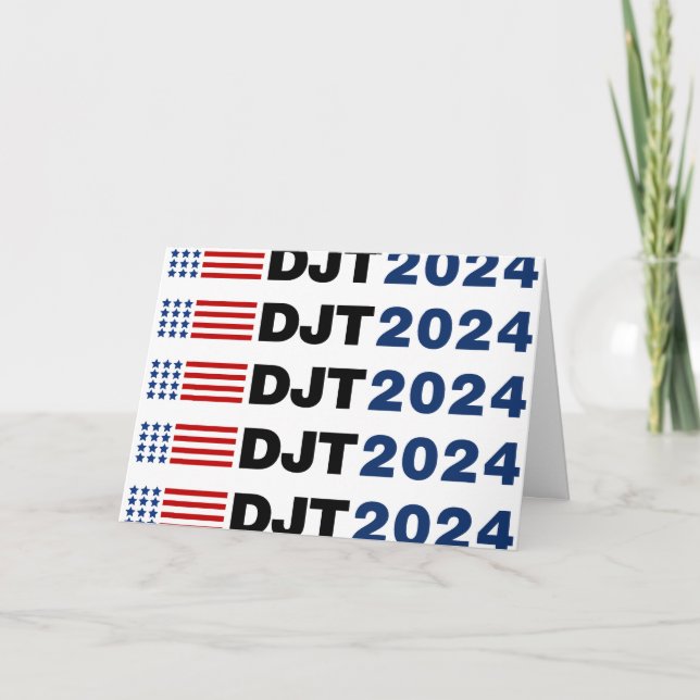 Cartão Trump 2024 DJT (Frente)