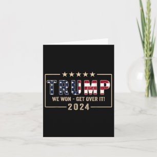 Cartão Trump 2024 Flag Victory J.d.vance Presidente 47 Tr