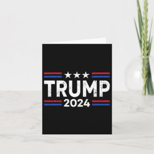 Cartão Trump 2024 Recupera a bandeira americana (2 lados)