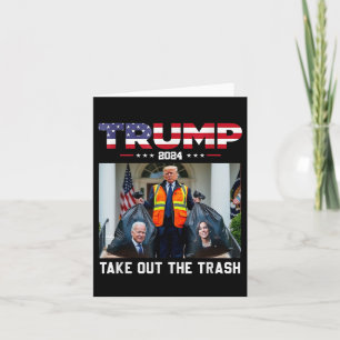 Cartão Trump 2024 Tira O Lixo Engraçado Do Lixo