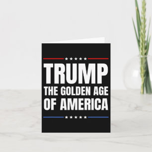 Cartão Trump 2025 A Idade Ouro Dos Americanos