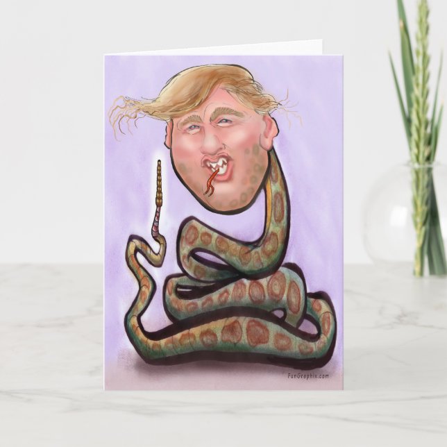 Cartão Trump 2025 Ano da Cobra (Frente)