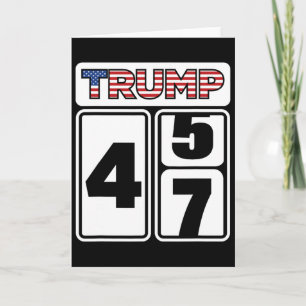 Cartão Trump 2025 Eleição 47 Vitória Vencer Presidente Po