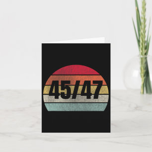 Cartão Trump 2025 Presidente 45 E 47, Retro Vintage