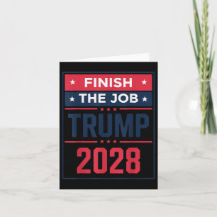Cartão Trump 2028 Conclua O Cargo Trump 2028