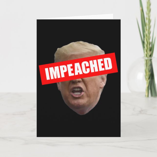 Cartão Trump 45 Presidente 3º Impeachment  (Frente)