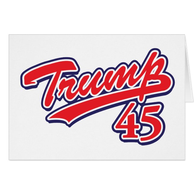 Cartão Trump-45-RED (Frente Horizontal)