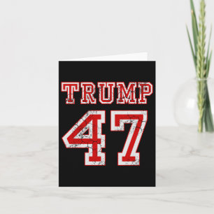 Cartão Trump 47 Eleição 2024 Republicano Conservador Home