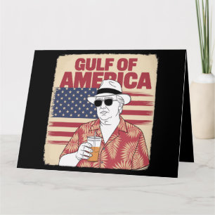 Cartão Trump América Golfo México Presidente Trump