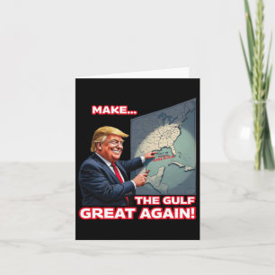 Cartão Trump America's Golfo do México Presidente Trump