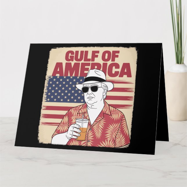 Cartão Trump America's Golfo do México Presidente Trump (Frente)