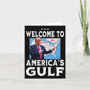 Cartão Trump America's Golfo México Presidente Trump Golf