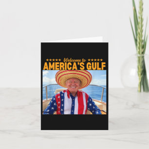 Cartão Trump America's Golfo México Presidente Trump Somb