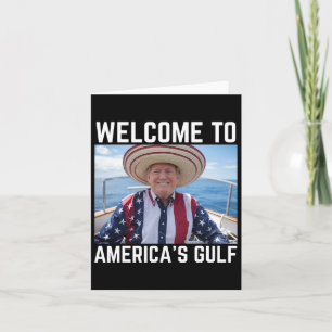 Cartão Trump America's Golfo México Presidente Trump Somb
