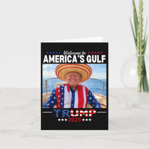 Cartão Trump America's Golfo México Presidente Trump Somb