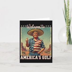 Cartão Trump America's Golfo México Presidente Trump Somb