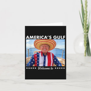 Cartão Trump America's Golfo México Presidente Trump Somb