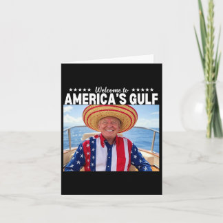 Cartão Trump America's Golfo México Presidente Trump Somb