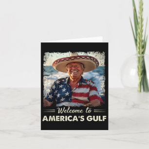 Cartão Trump America's Golfo México Presidente Trump Somb