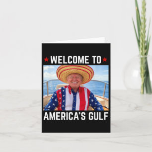 Cartão Trump America's Golfo México Presidente Trump Somb