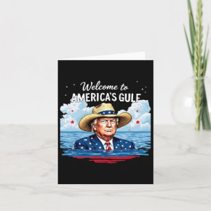 Cartão Trump America's Golfo México Presidente Trump with